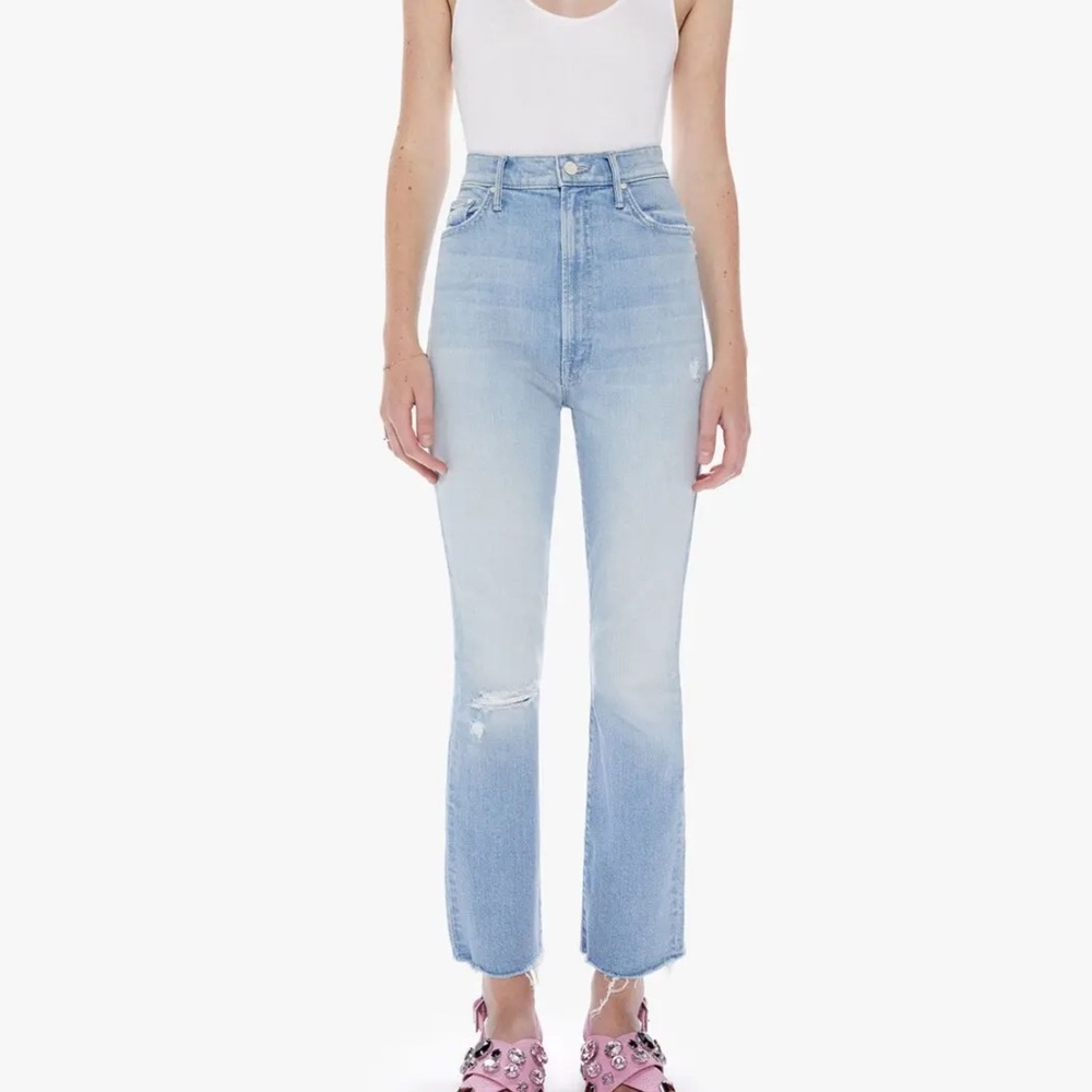 Mother Tippy Top Insider Ankle Fray